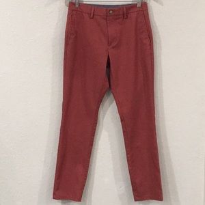 Old Navy Mens Sz 28x30 Rust Chino Pants Ultimate Slim Stretch Built In Flex